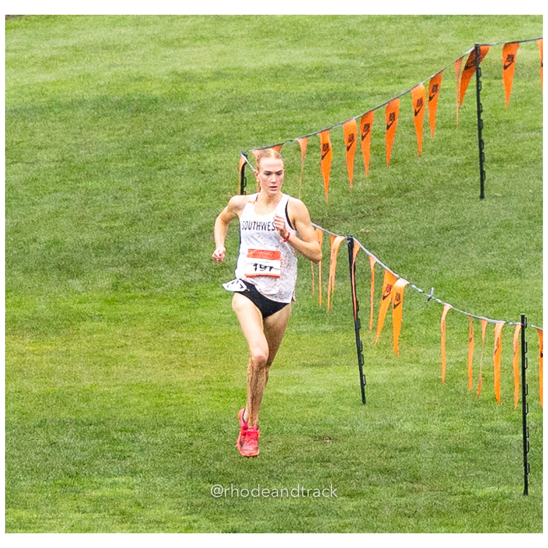Jane HEDENGREN Southwest-3 #197 • Yr: SR - 2024 Nike Cross Country National Championships at Glendoveer Golf Club in Portland, Oregon on De…