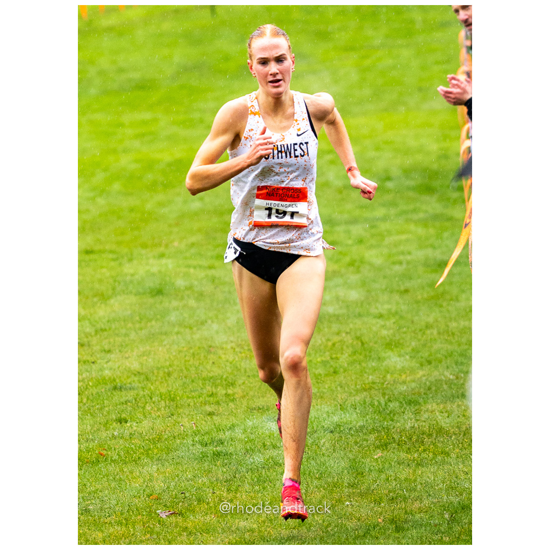 Jane HEDENGREN Southwest-3 #197 • Yr: SR - 2024 Nike Cross Country National Championships at Glendoveer Golf Club in Portland, Oregon on De…