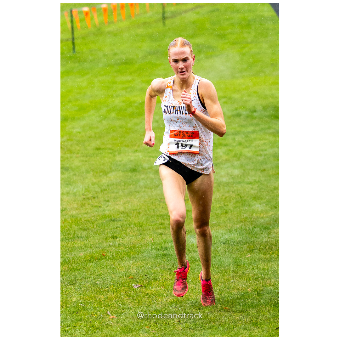 Jane HEDENGREN Southwest-3 #197 • Yr: SR - 2024 Nike Cross Country National Championships at Glendoveer Golf Club in Portland, Oregon on De…