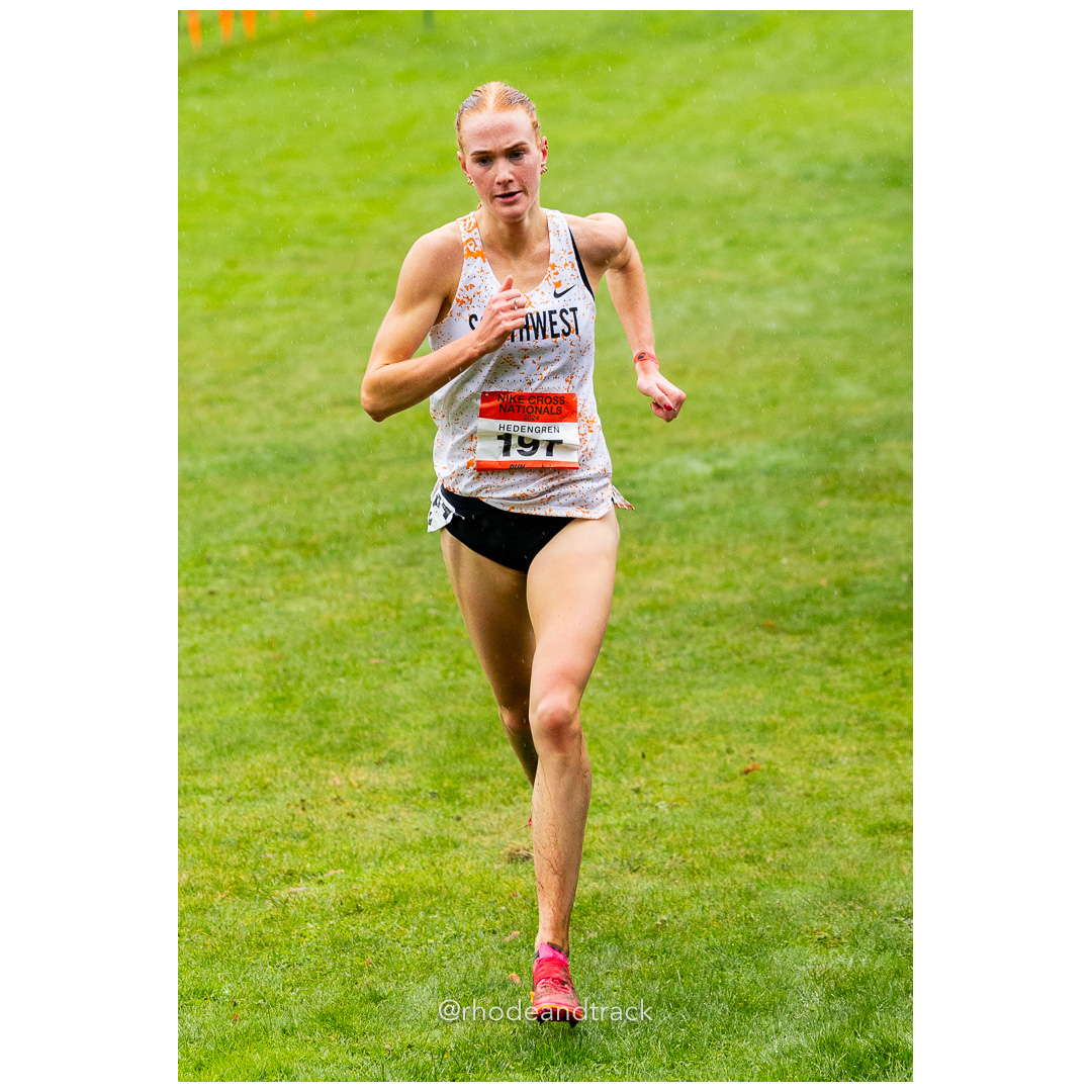 Jane HEDENGREN Southwest-3 #197 • Yr: SR - 2024 Nike Cross Country National Championships at Glendoveer Golf Club in Portland, Oregon on De…