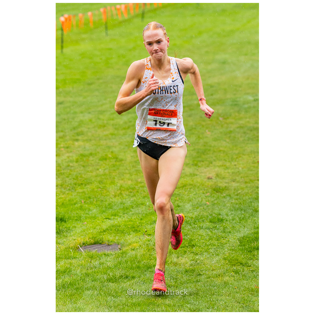 Jane HEDENGREN Southwest-3 #197 • Yr: SR - 2024 Nike Cross Country National Championships at Glendoveer Golf Club in Portland, Oregon on De…