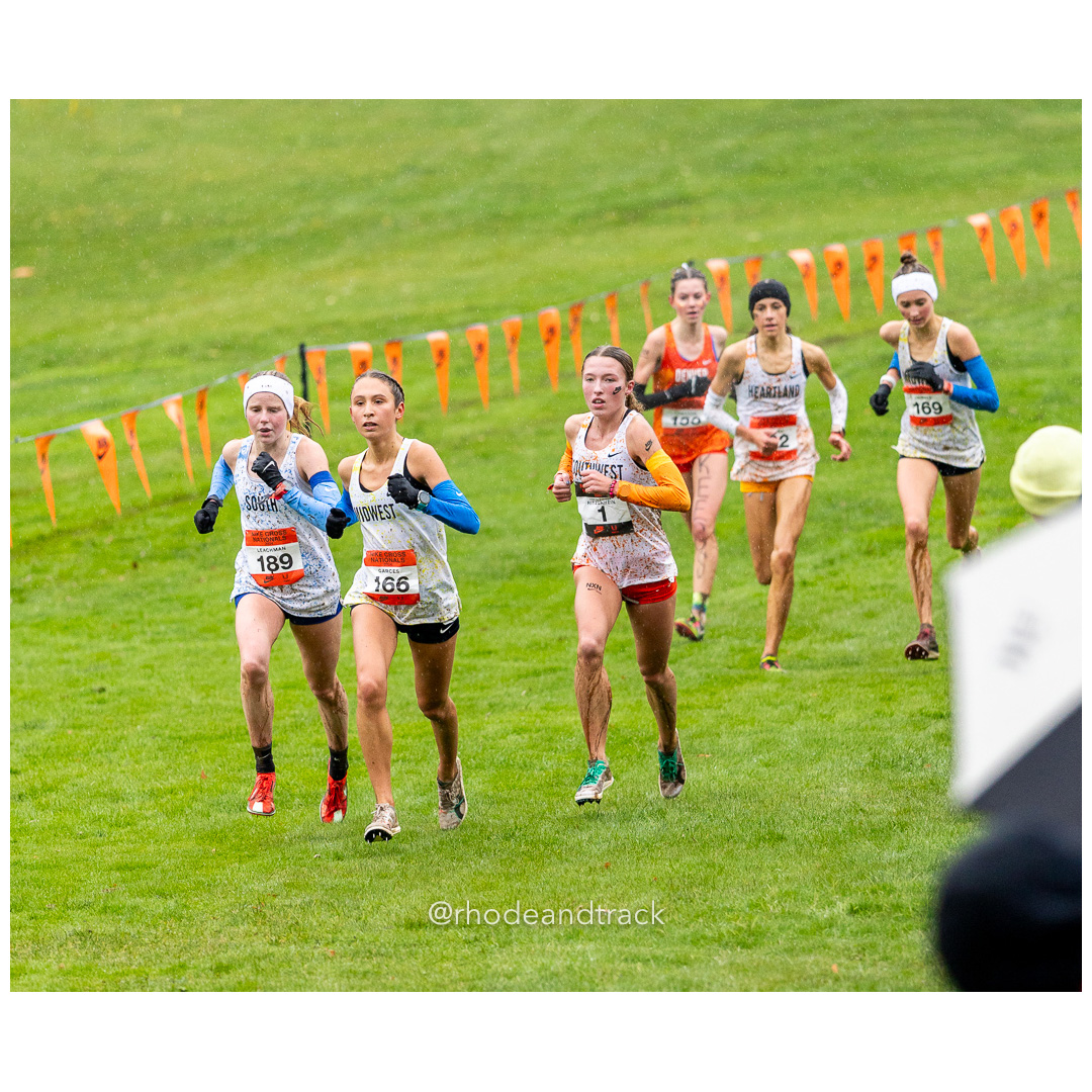 Elizabeth LEACHMAN South-4 #189 • Yr: JR, Victoria GARCES Midwest-1 #166 • Yr: SR, Addy RITZENHEIN Southwest-1 #1 • Yr: JR - 2024 Nike Cros…