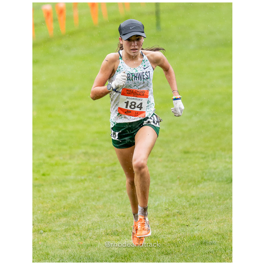 Sophia RODRIGUEZ Northwest-4 #184 • Yr: SO - 2024 Nike Cross Country National Championships at Glendoveer Golf Club in Portland, Oregon on…