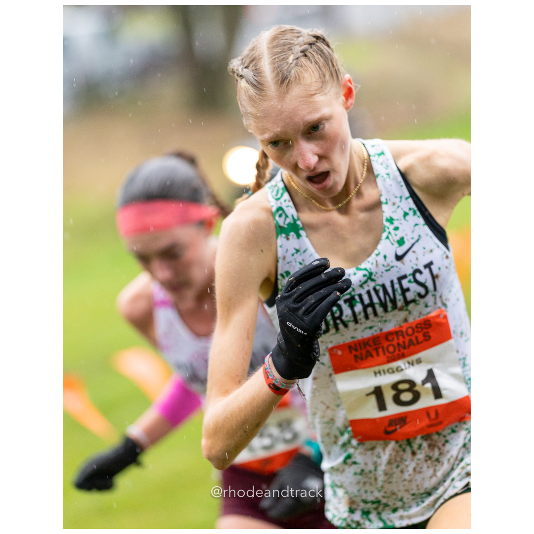 Elektra HIGGINS Northwest-1 #181 • Yr: SR, Sadie ENGELHARDT California-3 #158 • Yr: SR - 2024 Nike Cross Country National Championships at…