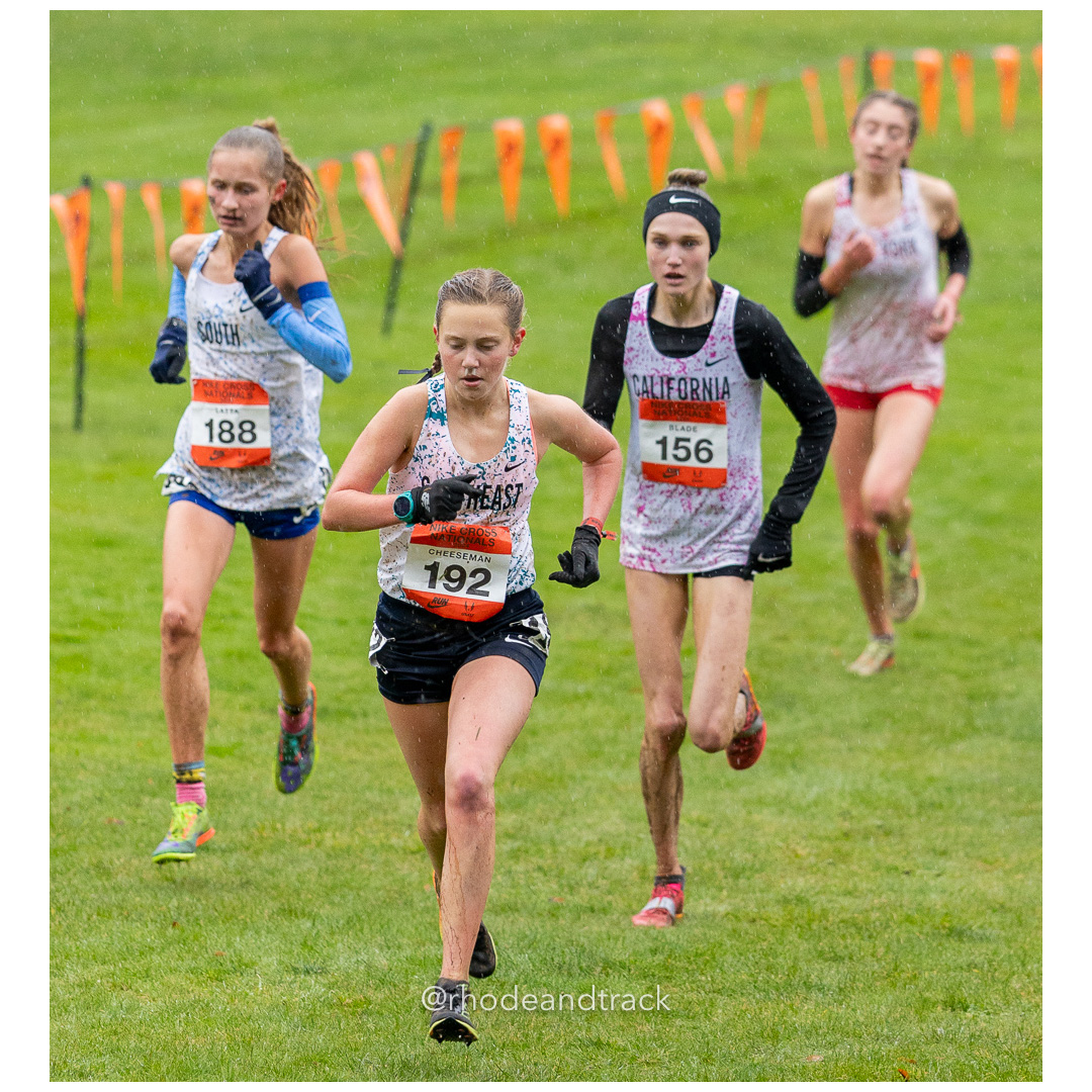Elin LATTA South-3 #188 • Yr: FR, Abby Faith CHEESEMAN Southeast-2 #192 • Yr: SR, Rylee BLADE California-1 #156 • Yr: SR - 2024 Nike Cross…