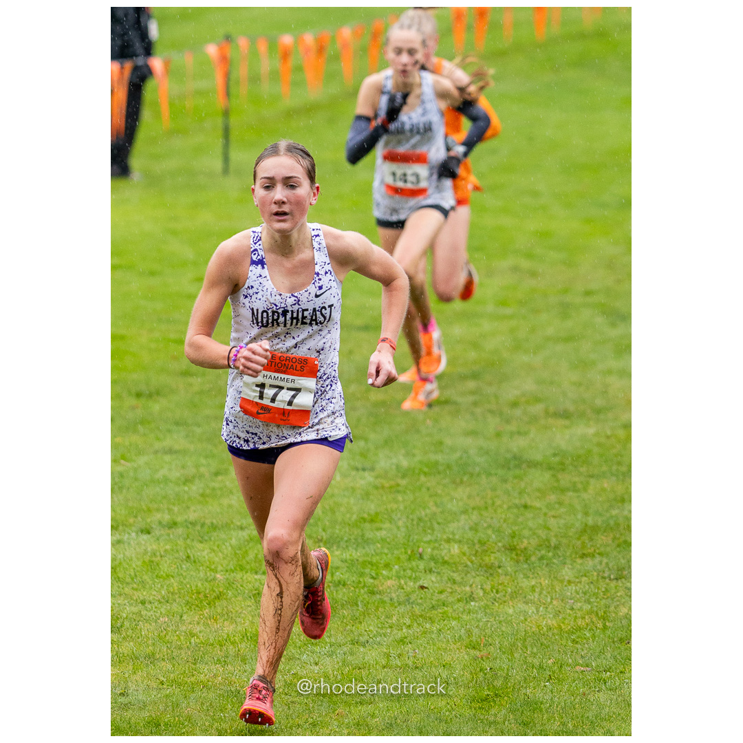 Greta HAMMER Northeast-2 #177 • Yr: JR - 2024 Nike Cross Country National Championships at Glendoveer Golf Club in Portland, Oregon on Dece…