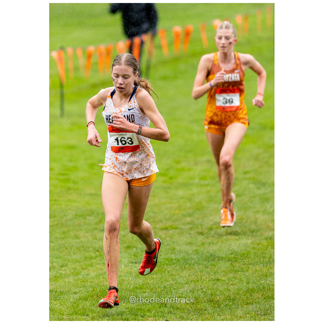 Ruby IHMELS Heartland-3 #163 • Yr: SO - 2024 Nike Cross Country National Championships at Glendoveer Golf Club in Portland, Oregon on Decem…