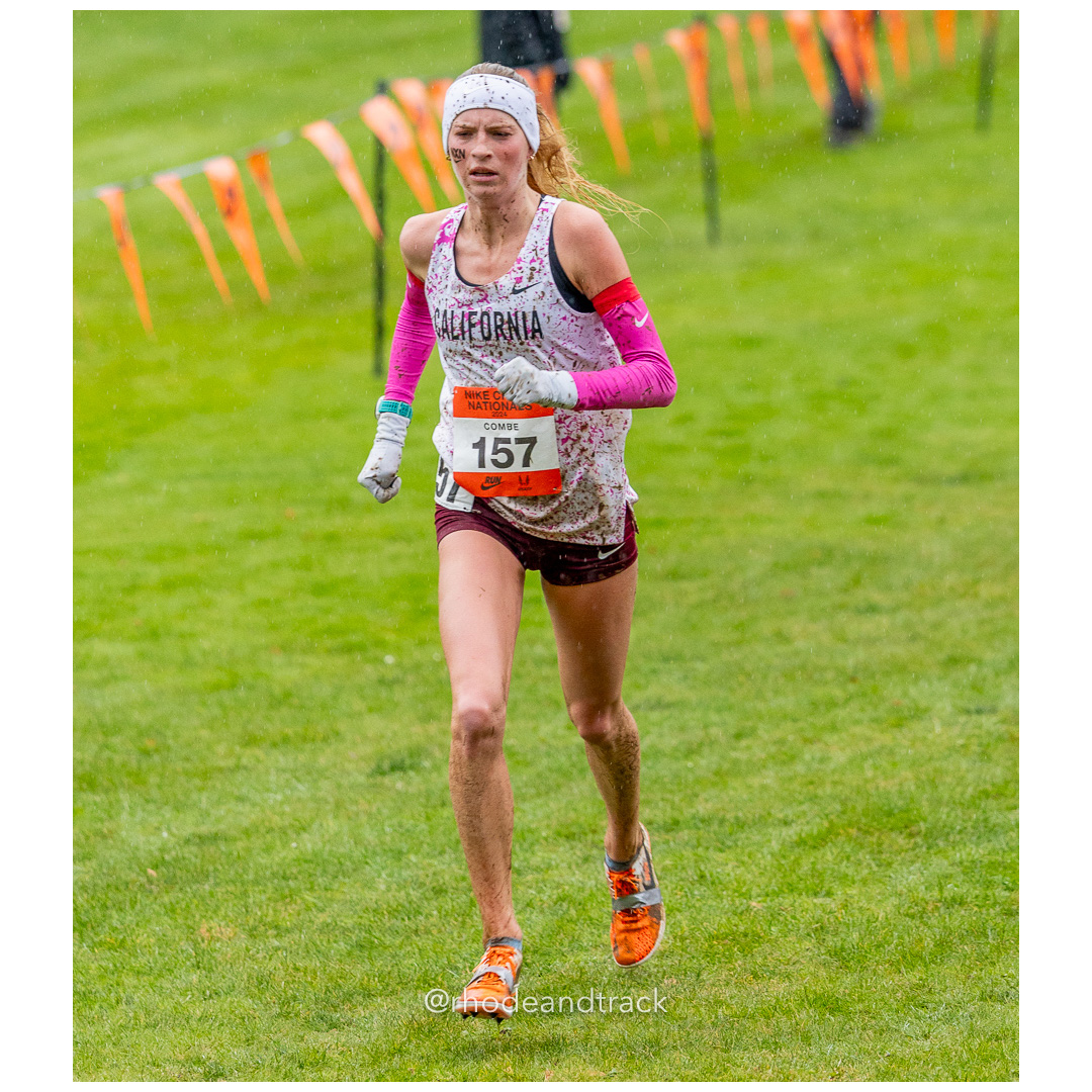 Braelyn COMBE California-2 #157 • Yr: JR - 2024 Nike Cross Country National Championships at Glendoveer Golf Club in Portland, Oregon on De…