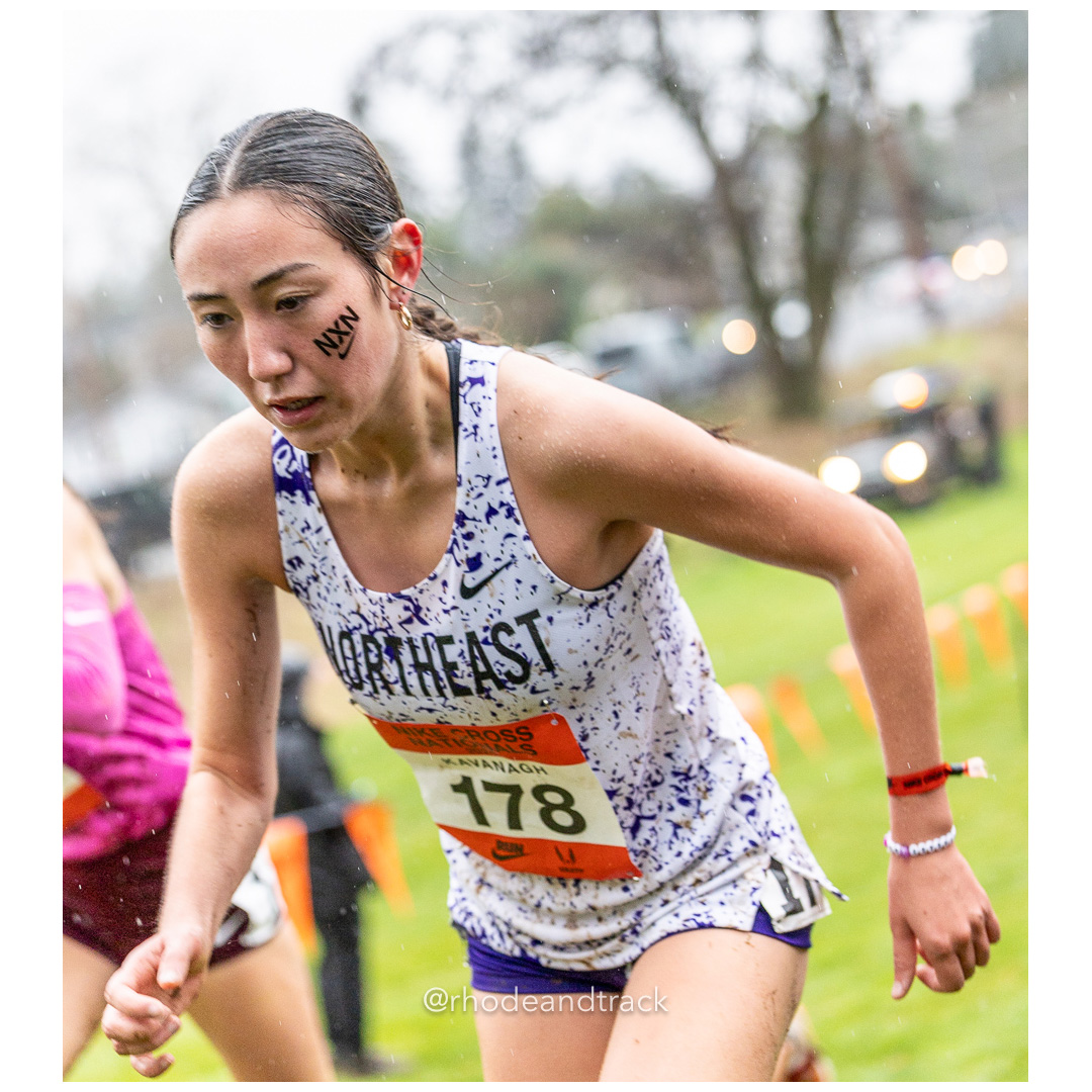 Haley KAVANAGH Northeast-3 #178 • Yr: SR - 2024 Nike Cross Country National Championships at Glendoveer Golf Club in Portland, Oregon on De…