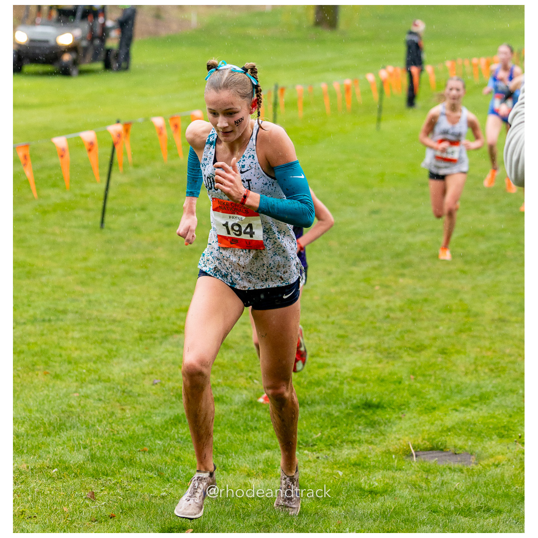 Katie PAYNE Southeast-4 #194 • Yr: SR - 2024 Nike Cross Country National Championships at Glendoveer Golf Club in Portland, Oregon on Decem…