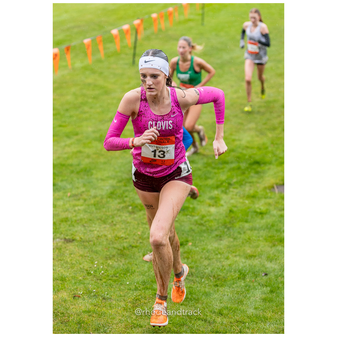 Avery HUTCHISON Clovis #13 • Yr: SR - 2024 Nike Cross Country National Championships at Glendoveer Golf Club in Portland, Oregon on Decembe…