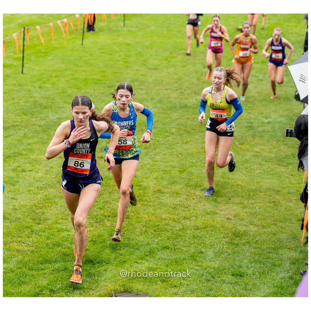 Kayla DEVINE Union County #86 • Yr: SO - 2024 Nike Cross Country National Championships at Glendoveer Golf Club in Portland, Oregon on Dece…