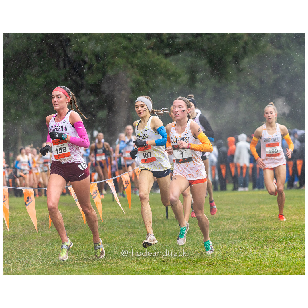 Sadie ENGELHARDT California-3 #158 • Yr: SR, Helen SACHS Midwest-2 #167 • Yr: SR, Addy RITZENHEIN Southwest-1 #1 • Yr: JR - 2024 Nike Cross Country National Championships at Glendoveer Golf Club in Portland, Oregon on December 7, 2024 File: ./dir-girls/241207-nike-cross-nationals-nxn-portland-oregon-december-7-2024-36-296A4508.jpg Sadie ENGELHARDT California-3 #158 • Yr: SR, Helen SACHS Midwest-2 #167 • Yr: SR, Addy RITZENHEIN Southwest-1 #1 • Yr: JR - 2024 Nike Cross…