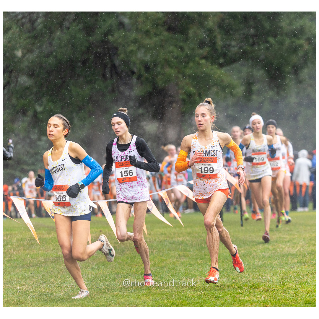 Victoria GARCES Midwest-1 #166 • Yr: SR, Rylee BLADE California-1 #156 • Yr: SR, Delaney REUTER Southwest-5 #199 • Yr: SO - 2024 Nike Cross Country National Championships at Glendoveer Golf Club in Portland, Oregon on December 7, 2024 File: ./dir-girls/241207-nike-cross-nationals-nxn-portland-oregon-december-7-2024-39-296A4532.jpg Victoria GARCES Midwest-1 #166 • Yr: SR, Rylee BLADE California-1 #156 • Yr: SR, Delaney REUTER Southwest-5 #199 • Yr: SO - 2024 Nike Cross…