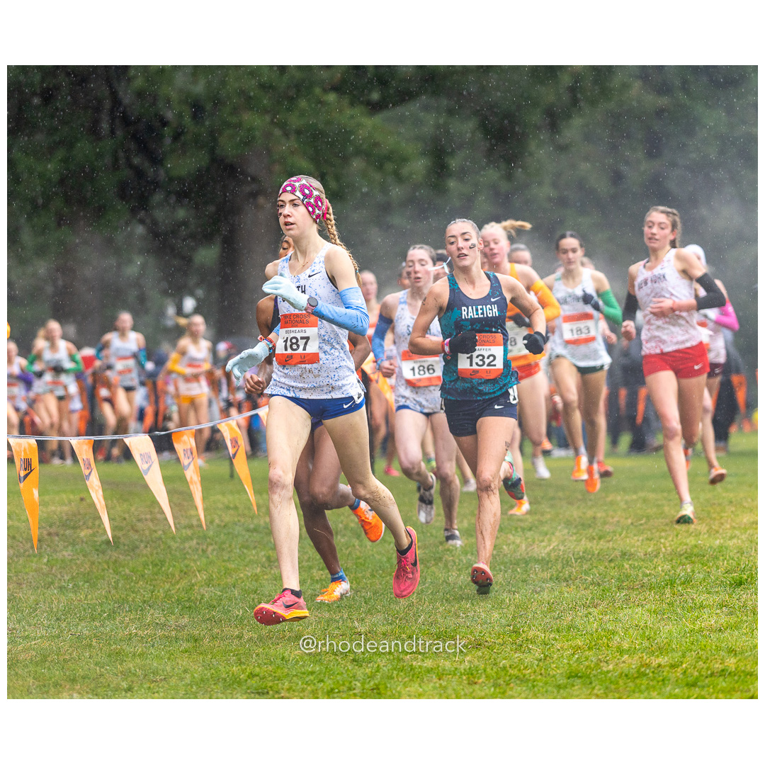 Lilly BESHEARS South-2 #187 • Yr: JR, Hannah Rae SHAFFER Raleigh #132 • Yr: SR - 2024 Nike Cross Country National Championships at Glendoveer Golf Club in Portland, Oregon on December 7, 2024 File: ./dir-girls/241207-nike-cross-nationals-nxn-portland-oregon-december-7-2024-44-296A4572.jpg Lilly BESHEARS South-2 #187 • Yr: JR, Hannah Rae SHAFFER Raleigh #132 • Yr: SR - 2024 Nike Cross Country National Championships at Glendove…