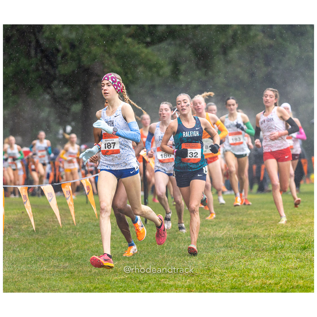 Lilly BESHEARS South-2 #187 • Yr: JR, Hannah Rae SHAFFER Raleigh #132 • Yr: SR - 2024 Nike Cross Country National Championships at Glendoveer Golf Club in Portland, Oregon on December 7, 2024 File: ./dir-girls/241207-nike-cross-nationals-nxn-portland-oregon-december-7-2024-45-296A4573.jpg Lilly BESHEARS South-2 #187 • Yr: JR, Hannah Rae SHAFFER Raleigh #132 • Yr: SR - 2024 Nike Cross Country National Championships at Glendove…