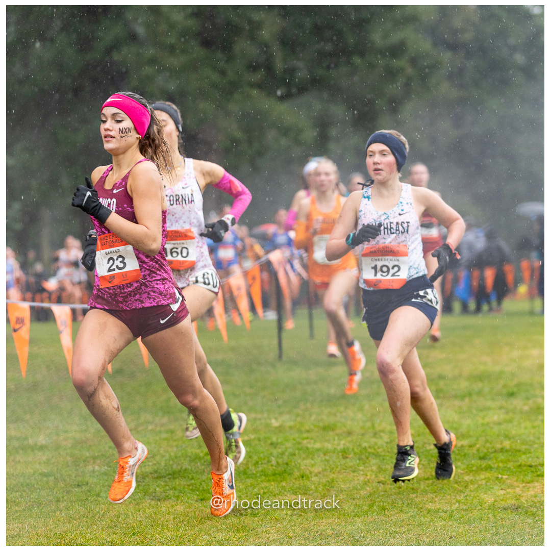 Holly BARKER Trabuco #23 • Yr: SR, Abby Faith CHEESEMAN Southeast-2 #192 • Yr: SR - 2024 Nike Cross Country National Championships at Glendoveer Golf Club in Portland, Oregon on December 7, 2024 File: ./dir-girls/241207-nike-cross-nationals-nxn-portland-oregon-december-7-2024-60-296A4704.jpg Holly BARKER Trabuco #23 • Yr: SR, Abby Faith CHEESEMAN Southeast-2 #192 • Yr: SR - 2024 Nike Cross Country National Championships at Glend…