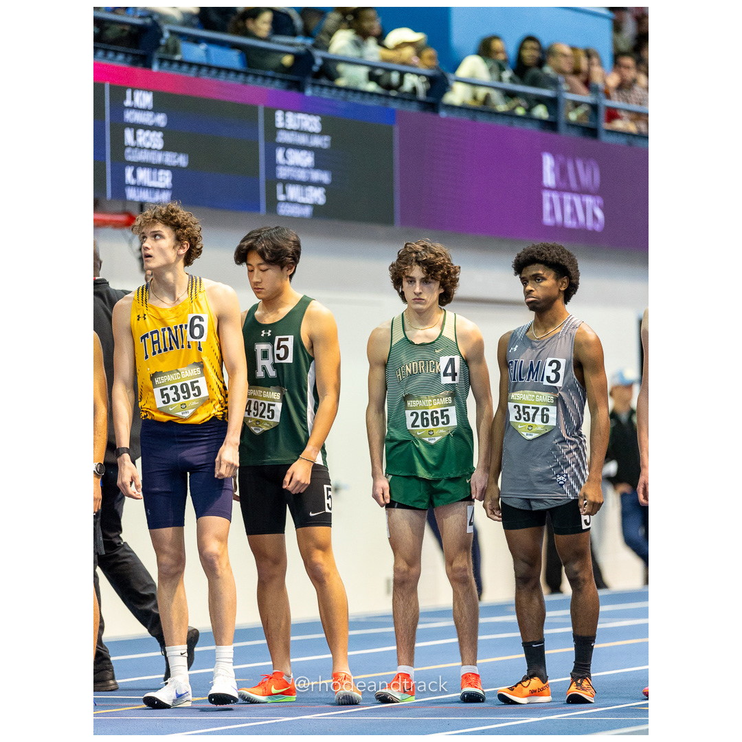 Colby Flynn, Bishop Hendricken RI - Jemmel Green, Gilman MD - Boys Invitational Mile - Heat 1 - Indoor Track and Field - Hispanic Games at…