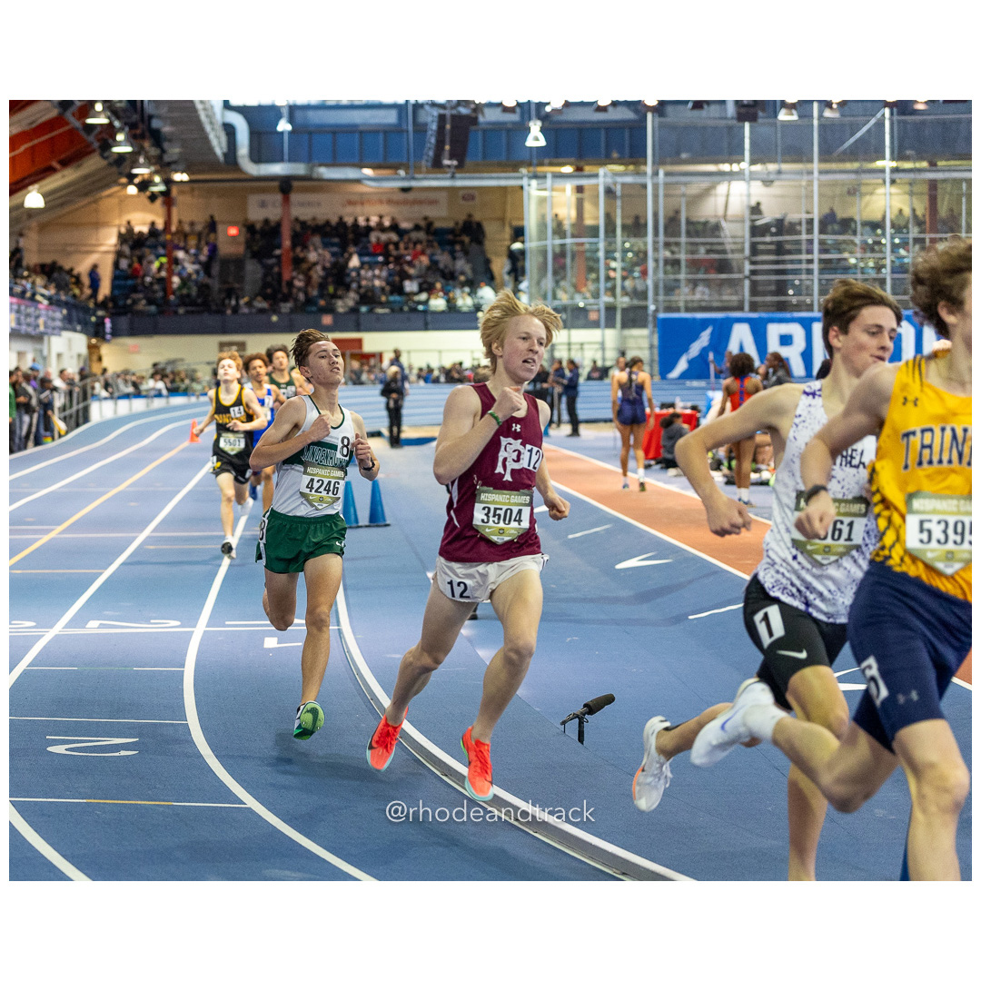 Boys Invitational Mile - Heat 1 - Indoor Track and Field - Hispanic Games at the Armory, New York City - January 4, 2025 – Indoor Track - H…