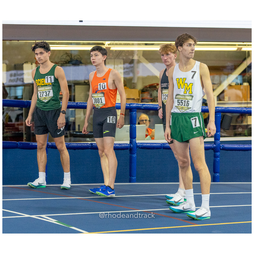 Benjamin Berman, Bronx Science-NY, 4:17.70 - Ryan Sykes, Horace Greeley NY - 4:17.11 - Sean McCauley, East Lyme-CT, 4:18.24 - Jon Seyfert,…