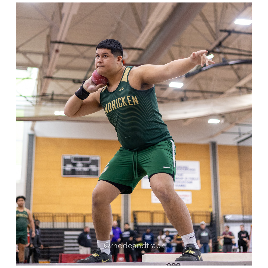 Shot put - World Trophy Invitational - Indoor Track and Field - Providence Career Technical Academy - Providence RI - January 11, 2025 – In…