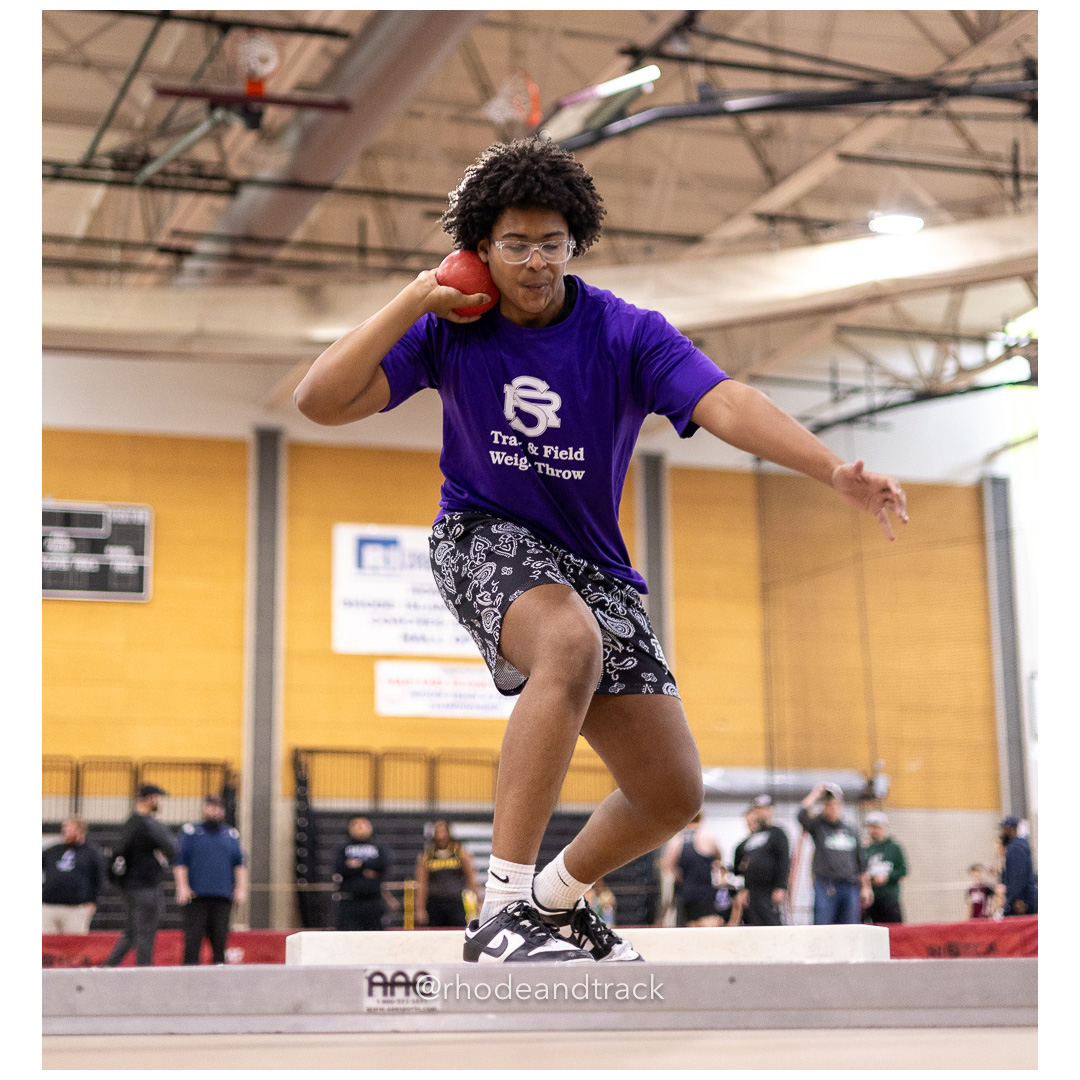 Shot put - World Trophy Invitational - Indoor Track and Field - Providence Career Technical Academy - Providence RI - January 11, 2025 – In…
