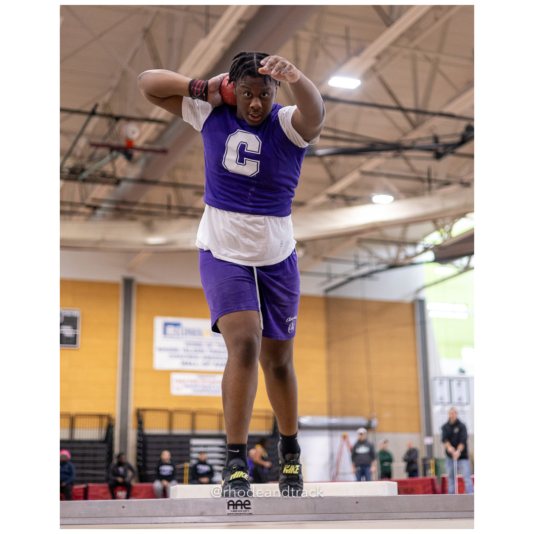 Shot put - World Trophy Invitational - Indoor Track and Field - Providence Career Technical Academy - Providence RI - January 11, 2025 – In…