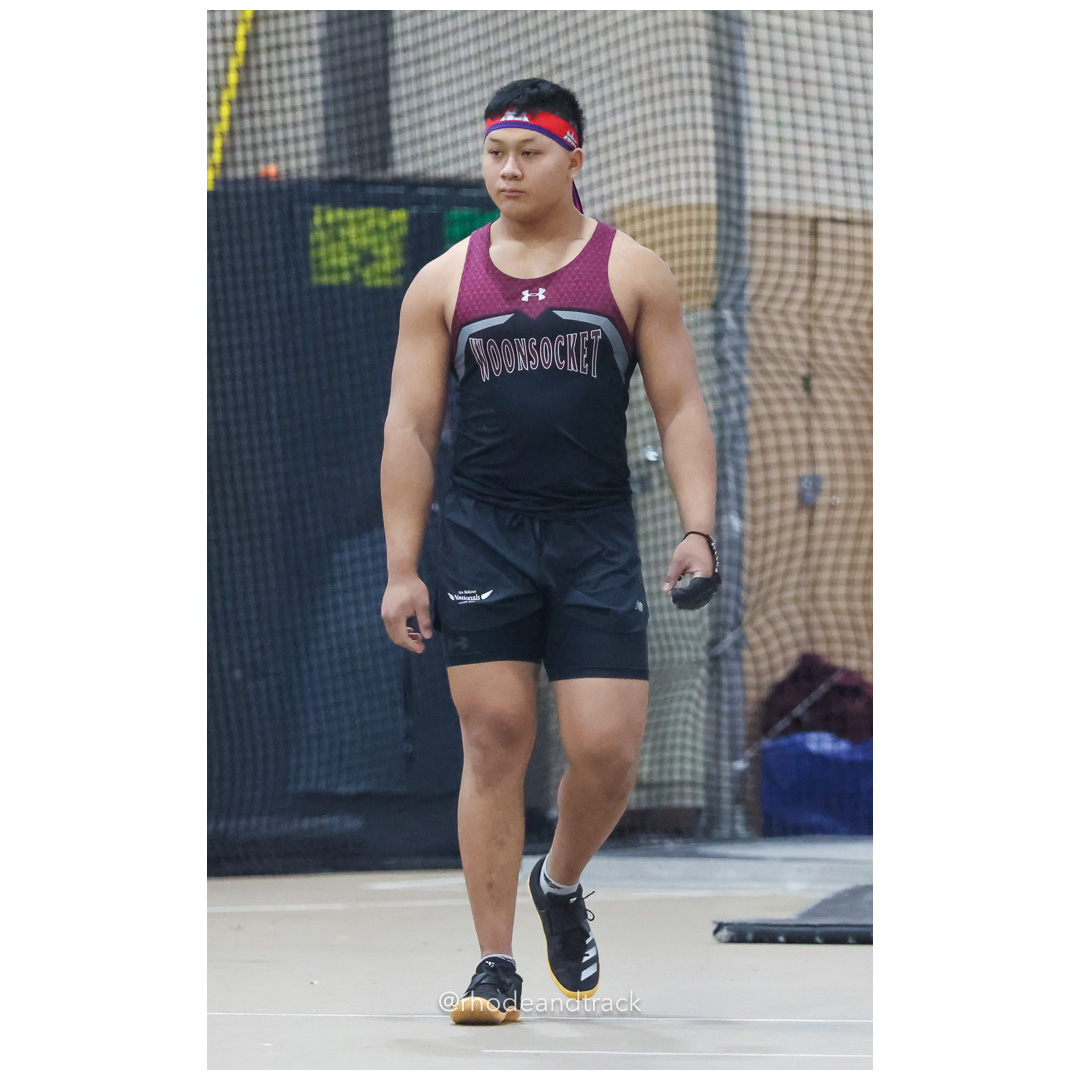 Shamrock Thoun - Woonocket RI - Weight Throw - World Trophy Invitational - Indoor Track and Field - Providence Career Technical Academy - P…