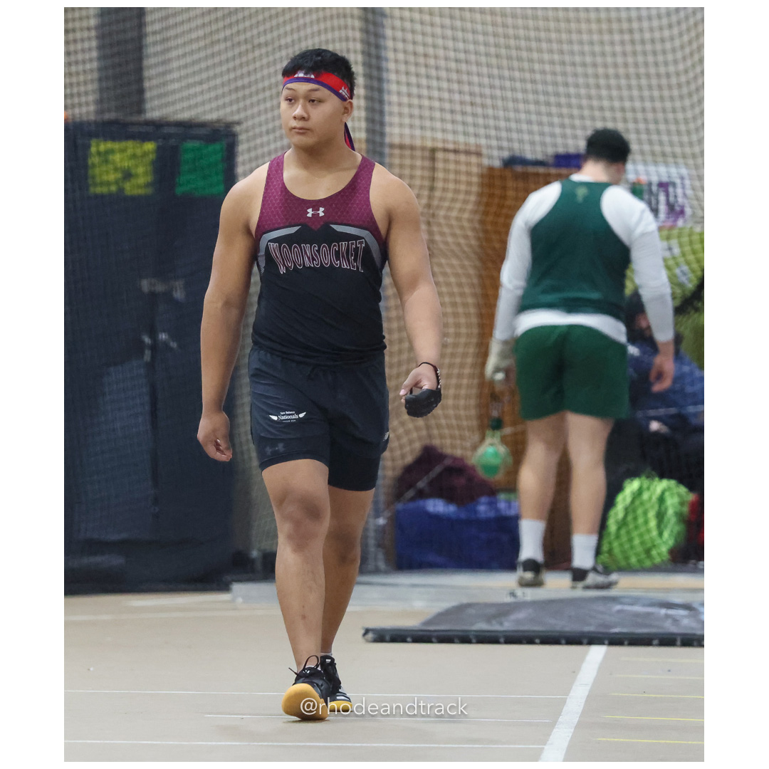 Shamrock Thoun - Woonocket RI - Weight Throw - World Trophy Invitational - Indoor Track and Field - Providence Career Technical Academy - P…