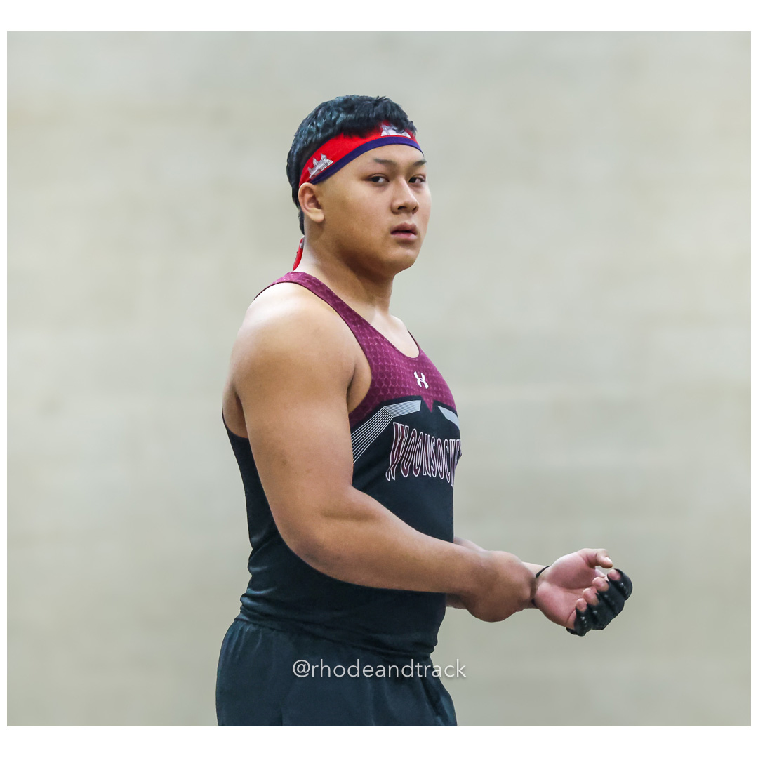 Shamrock Thoun - Woonocket RI - Weight Throw - World Trophy Invitational - Indoor Track and Field - Providence Career Technical Academy - P…