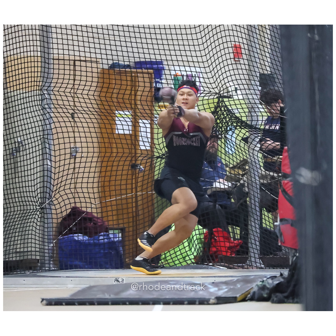 Shamrock Thoun - Woonocket RI - Weight Throw - World Trophy Invitational - Indoor Track and Field - Providence Career Technical Academy - P…