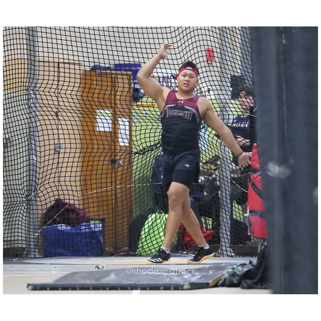 Shamrock Thoun - Woonocket RI - Weight Throw - World Trophy Invitational - Indoor Track and Field - Providence Career Technical Academy - P…
