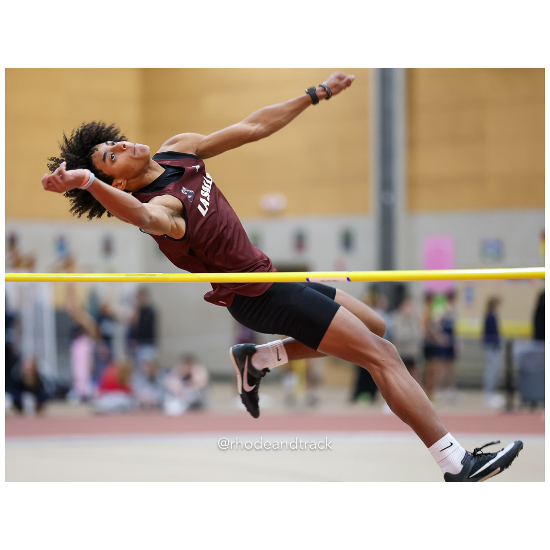 Jalen Moseley, La Salle Academy, 5-10 - High Jump - Dwyer Division Championship - Indoor Track and Field - Providence Career Technical Academy - Providence RI - January 15, 2025 title=