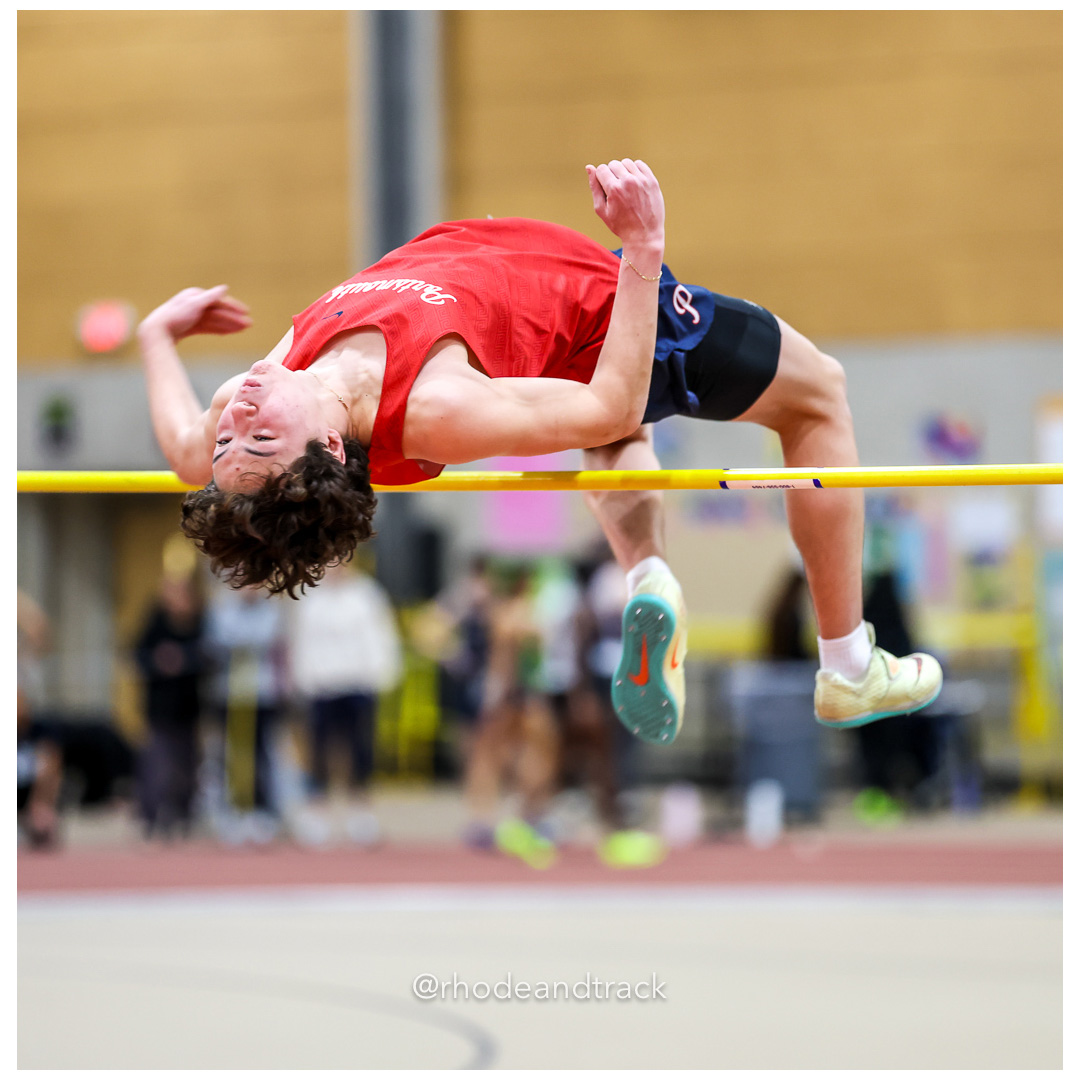 Aidan Chen, Portsmouth High School, 6-0 - High Jump - Dwyer Division Championship - Indoor Track and Field - Providence Career Technical Academy - Providence RI - January 15, 2025 title=