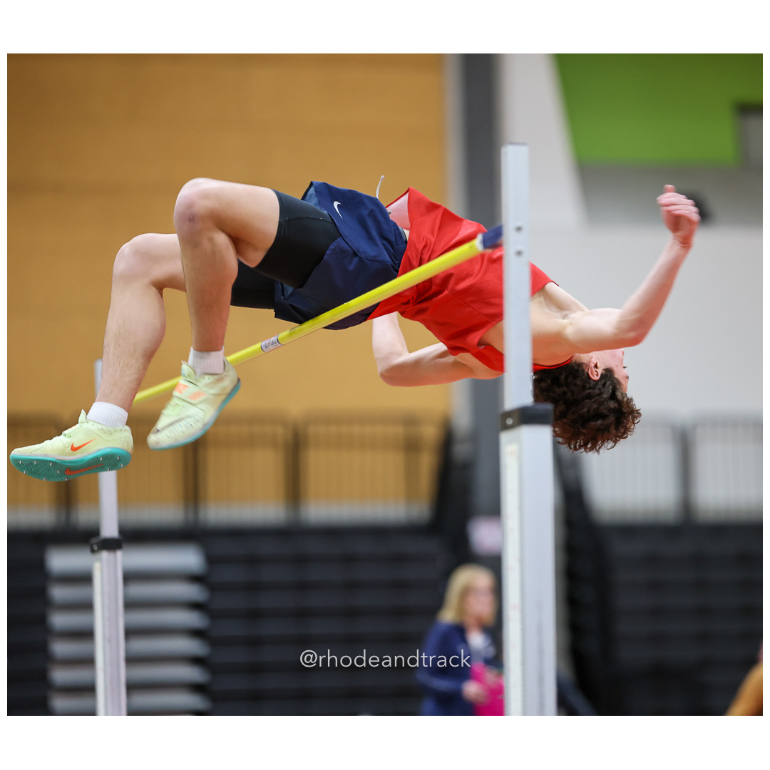 Aidan Chen, Portsmouth High School, 6-0 - High Jump - Dwyer Division Championship - Indoor Track and Field - Providence Career Technical Academy - Providence RI - January 15, 2025 title=
