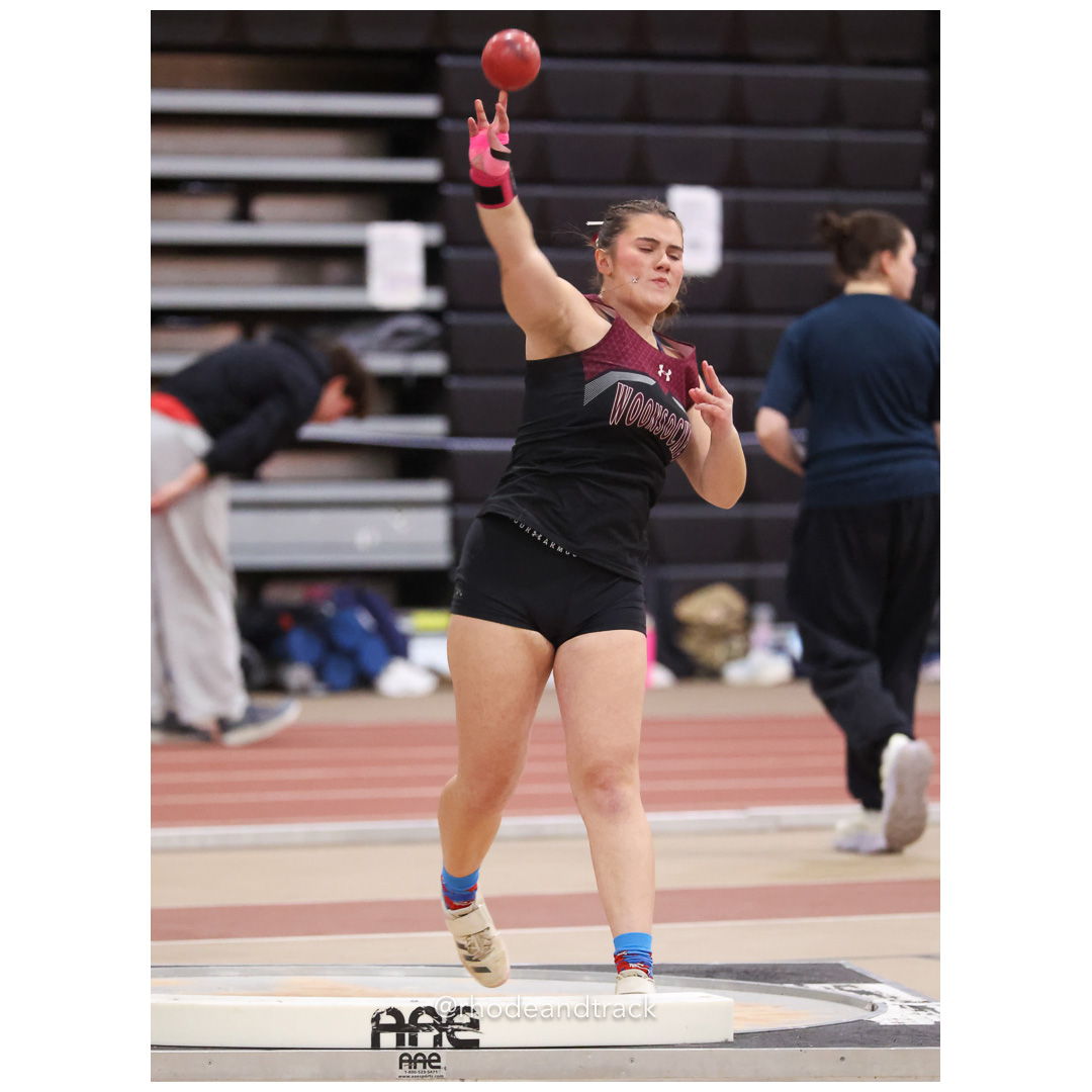 Isabella Piette, Woonsocket High School, 33-11, Shot put - Throw - Dwyer Division Championship - Indoor Track and Field - Providence Career Technical Academy - Providence RI - January 15, 2025 title=