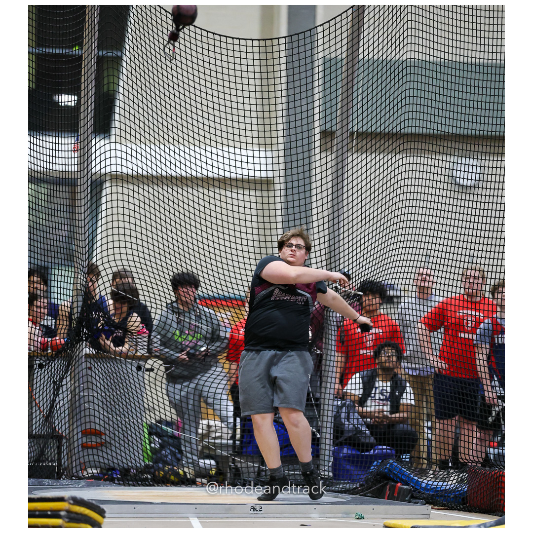 Weight Throw - Dwyer Division Championship - Indoor Track and Field - Providence Career Technical Academy - Providence RI - January 15, 2025 title=
