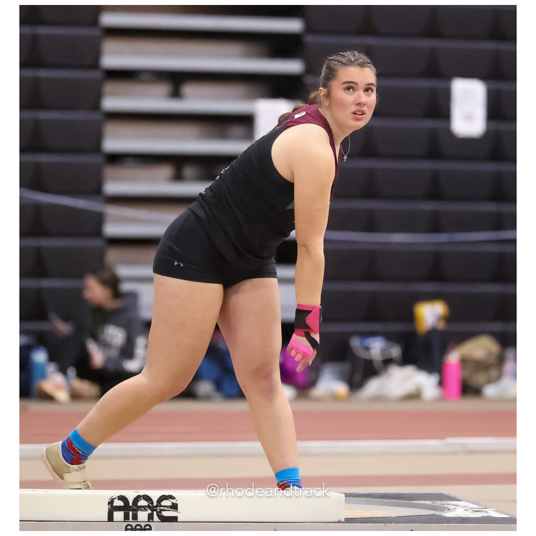 Isabella Piette, Woonsocket High School, 33-11, Shot put - Throw - Dwyer Division Championship - Indoor Track and Field - Providence Career Technical Academy - Providence RI - January 15, 2025 title=