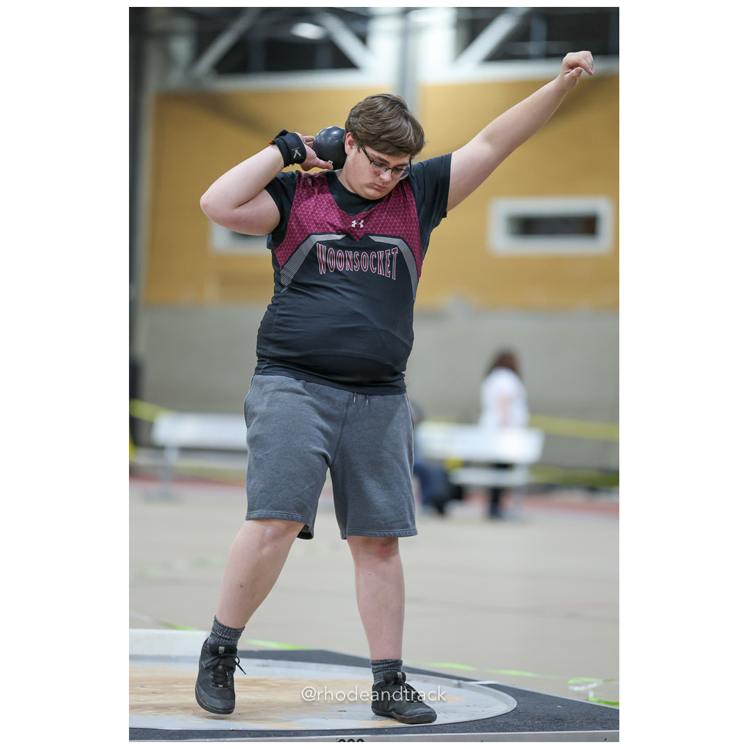 Shot put - Throw - Dwyer Division Championship - Indoor Track and Field - Providence Career Technical Academy - Providence RI - January 15, 2025 title=