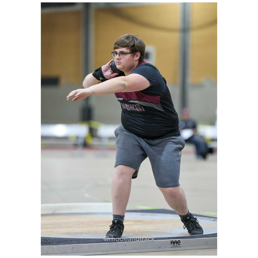 Shot put - Throw - Dwyer Division Championship - Indoor Track and Field - Providence Career Technical Academy - Providence RI - January 15, 2025 title=