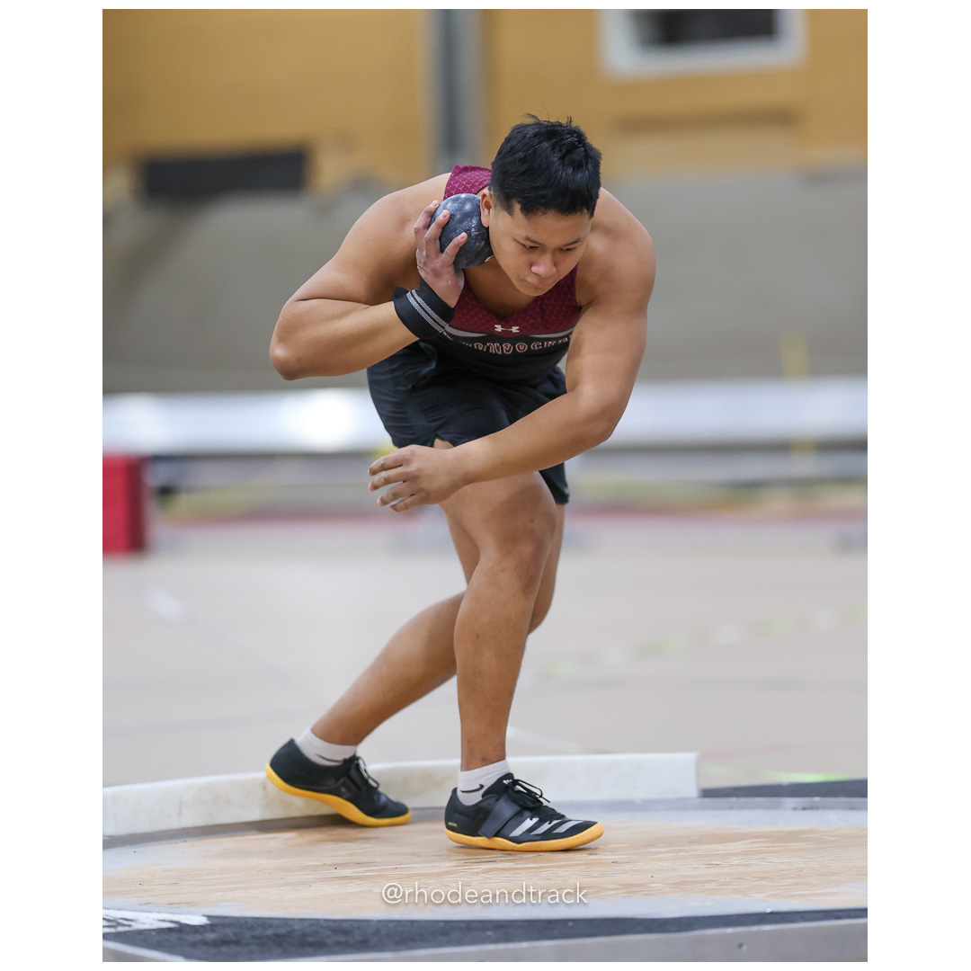 Shamrock Thoun, Woonsocket High School, 38-7.50, Shot put - Throw - Dwyer Division Championship - Indoor Track and Field - Providence Career Technical Academy - Providence RI - January 15, 2025 title=