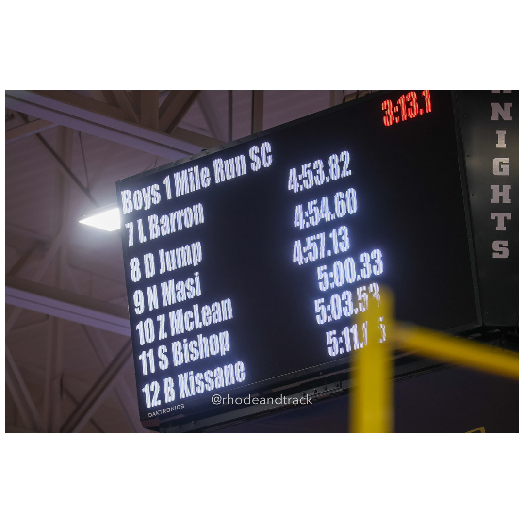 Boys 1 Mile Scholastic - East Coast Invitational - Indoor Track and Field - Providence Career Technical Academy - Providence RI - January 18, 2025 title=