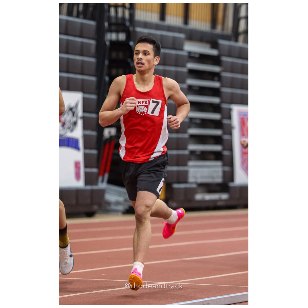 Boys 1 Mile Scholastic - East Coast Invitational - Indoor Track and Field - Providence Career Technical Academy - Providence RI - January 18, 2025 title=