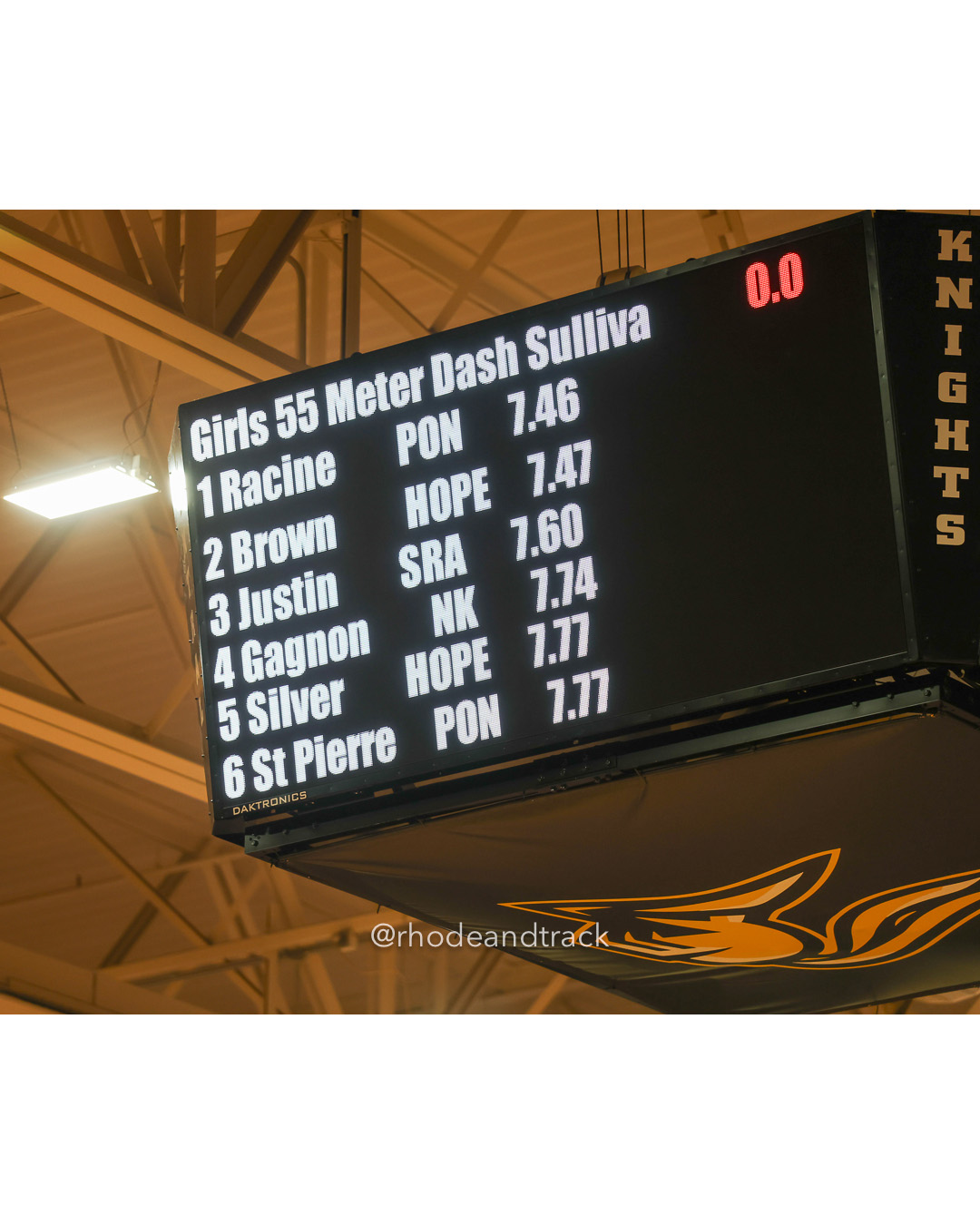 55m Dash Finals - Sullivan Division Championships - Indoor Track and Field - Providence Career Technical Academy - Providence RI - January…