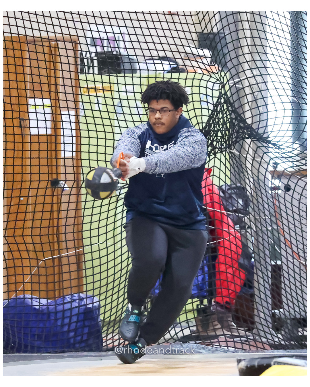 Weight Throw - Sullivan Division Championships - Indoor Track and Field - Providence Career Technical Academy - Providence RI - January 20,…