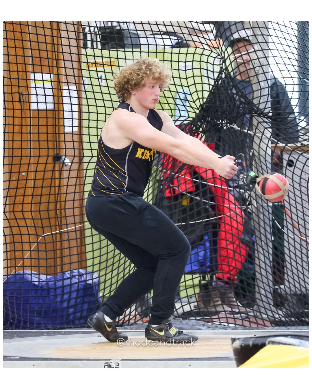 Weight Throw - Sullivan Division Championships - Indoor Track and Field - Providence Career Technical Academy - Providence RI - January 20,…