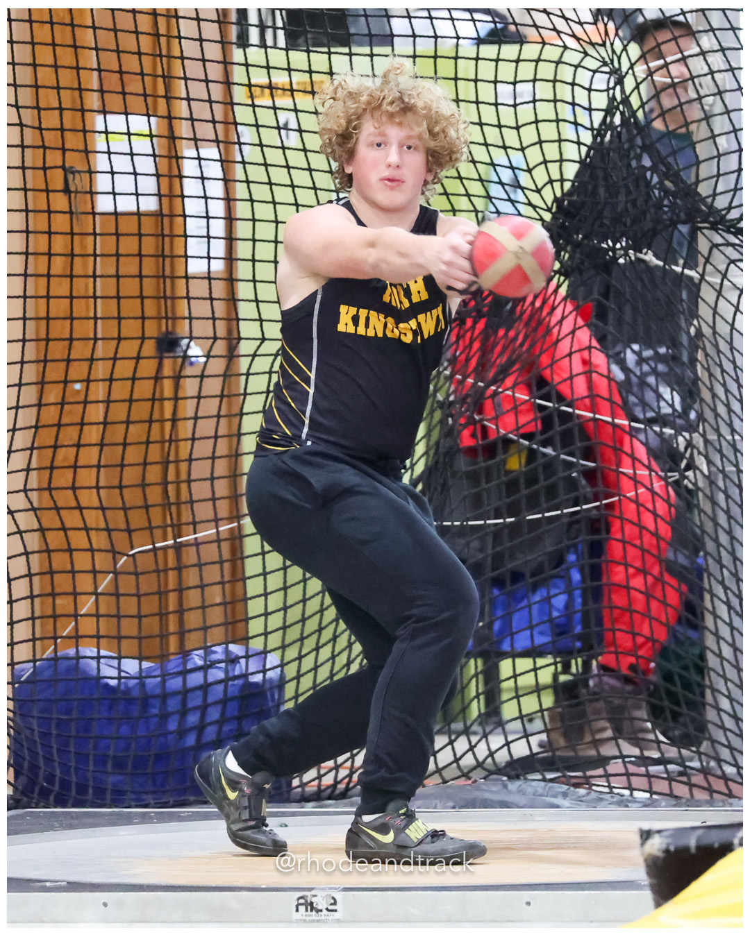 Weight Throw - Sullivan Division Championships - Indoor Track and Field - Providence Career Technical Academy - Providence RI - January 20,…