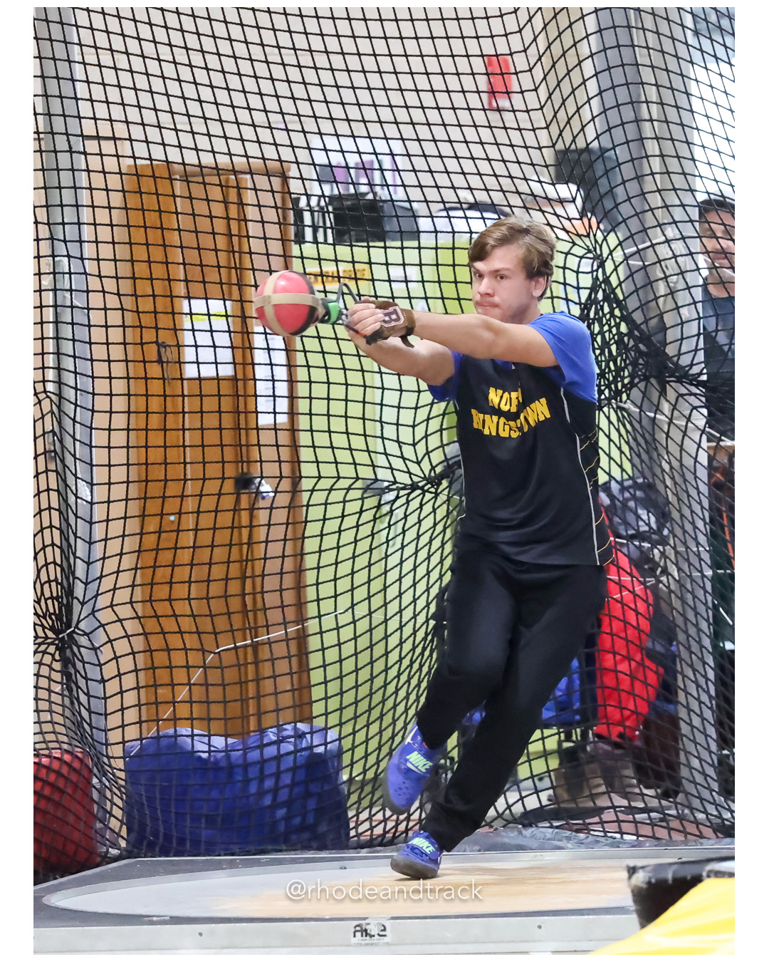 Weight Throw - Sullivan Division Championships - Indoor Track and Field - Providence Career Technical Academy - Providence RI - January 20,…
