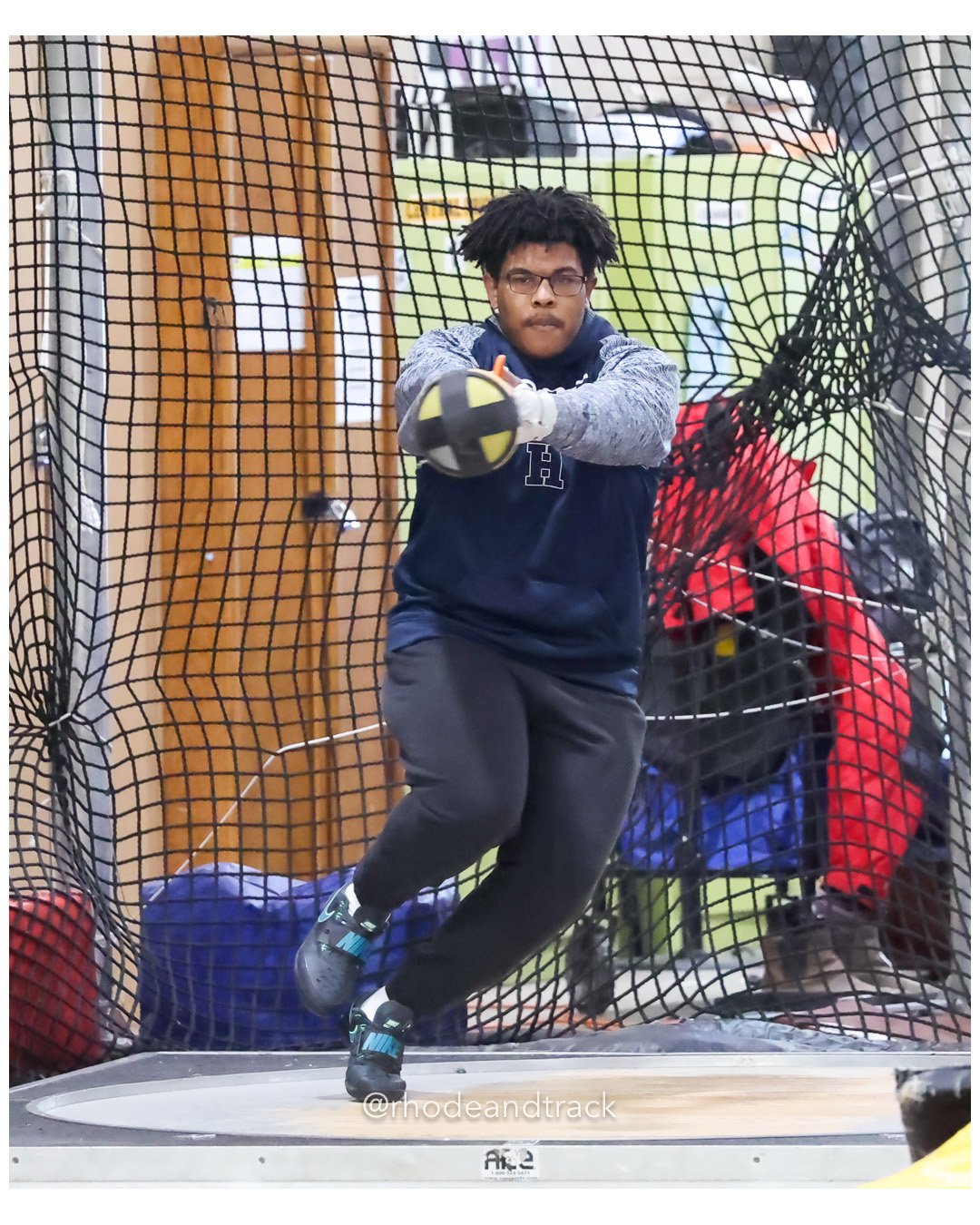 Weight Throw - Sullivan Division Championships - Indoor Track and Field - Providence Career Technical Academy - Providence RI - January 20,…