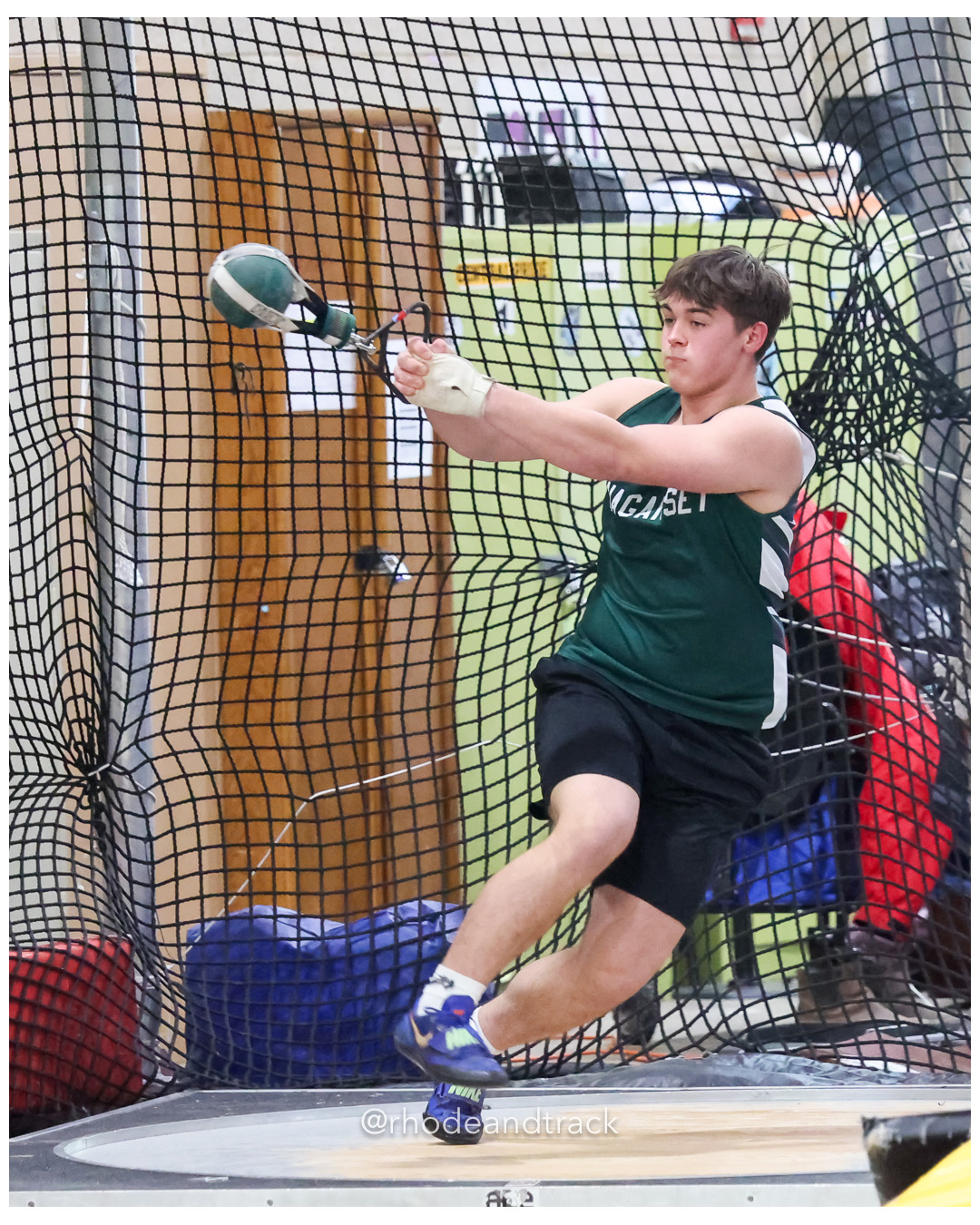 Weight Throw - Sullivan Division Championships - Indoor Track and Field - Providence Career Technical Academy - Providence RI - January 20,…